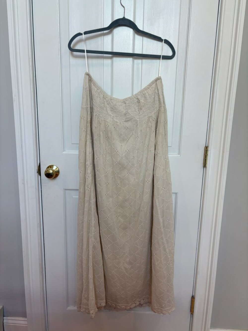 Free People, Strapless Smocked Dress, Size L, NWT